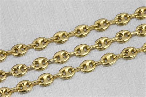 gucci flat mariner chain necklace|gucci 14k gold chain.